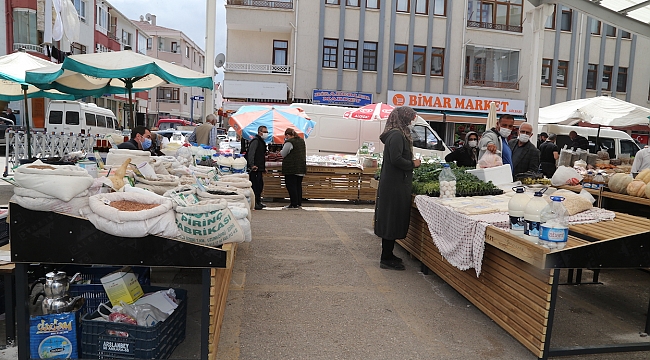 Gölbaşı’nda açılan köylü pazarı büyük ilgi görüyor
