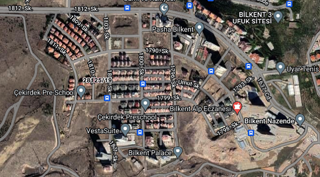 Bilkent'te 400 m2 satılık villa arsası