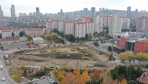 Koru meydanı ve kapalı otoparkı inşaatı devam ediyor