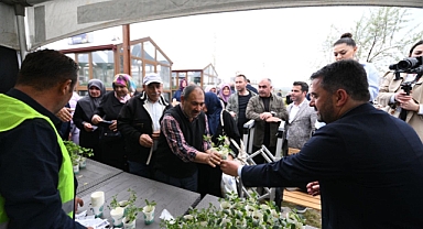 Pursaklar’da ata tohumu sebze fidesi dağıtımı yapıldı