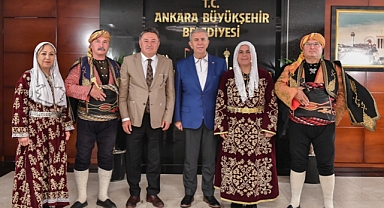 Ankara kulübü derneği’nden Ankara Belediye Başkanı Mansur Yavaş’a ziyaret