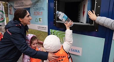 Çankaya'da plastikler cama dönüştü