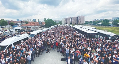 Ankaralı servisçiler kamunun servislerin sonlandırmasını protesto etti