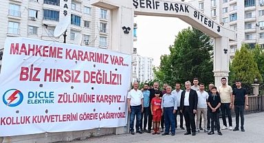 ‘Biz hırsız değiliz’ pankartı asmışlardı kaçak hat çekerken yakalandılar