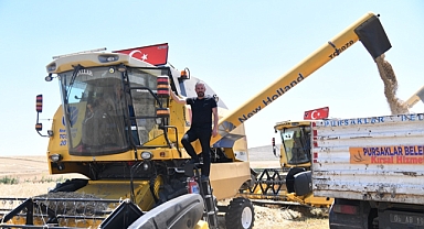 Pursaklar’da hasat zamanı