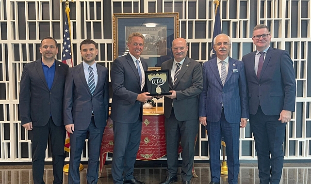 ATO Başkanı Baran, ABD Büyükelçisi Flake'i ziyaret etti