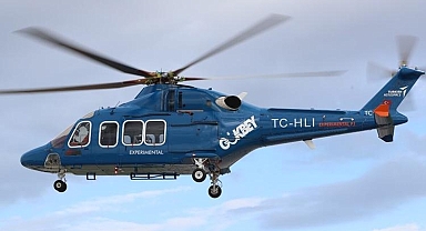 SSB Başkanı Görgün, GÖKBEY helikopteriyle uçtu