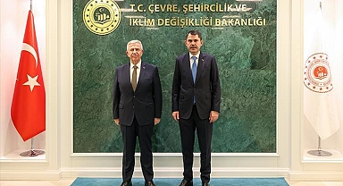 Bakan Kurum, Ankara Büyükşehir Belediya Başkanı Yavaş'ı kabul etti