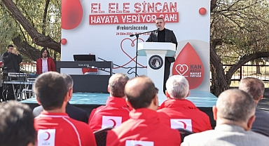 Sincan’da kan bağışı kampanyasına yoğun katılım