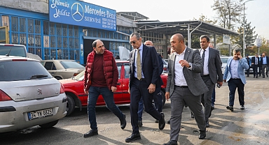 Başkan Erdal Beşikcioğlu’ndan sanayici esnafa ziyaret