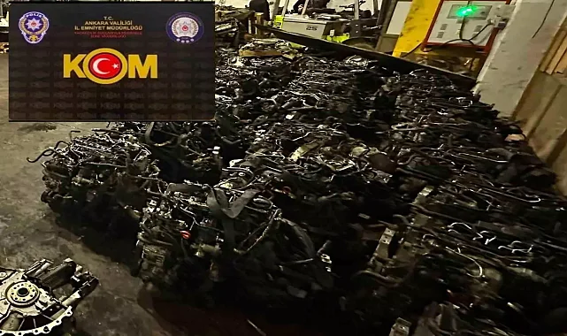 15 Kişi Yasa Dışı Yedek Parça Ticareti Yaparken Yakalandı