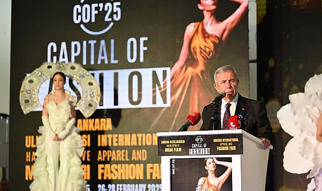 Mansur Yavaş Ankara uluslararası hazır giyim ve moda fuarı’na katıldı
