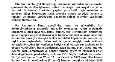 Ankara'da Tüm Eylem ve Etkinlikler 21-25 Mart Tarihleri Arasında Yasaklandı