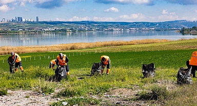 Gölbaşı Belediyesinden kuşların yumurtlama alanlarında temizlik çalışması