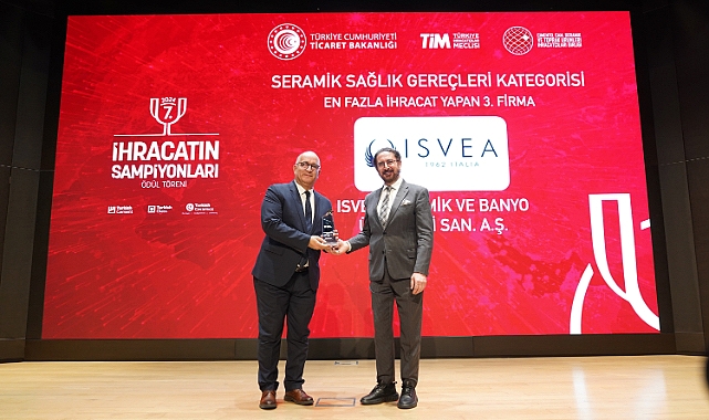 İSVEA Vitrifiye Seramikte İhracatını en fazla artıran firma oldu