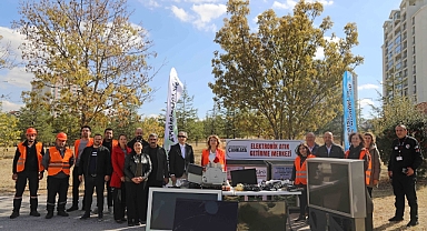 Çankaya’da elektronik atıklar geri dönüşüme kazandırıldı