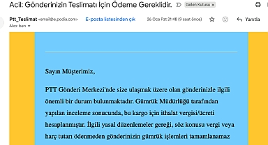 PTT adı kullanılarak yeni bir dolandırıcılık yöntemi devrede