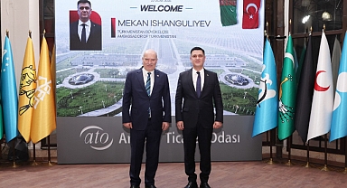 Türkmenistan Büyükelçisi Ishangulıyev ATO’yu ziyaret etti