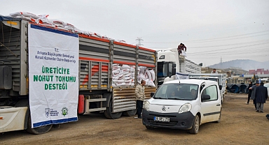 Ankaralı üreticiye 1 milyon 500 bin kilogram nohut tohumu desteği