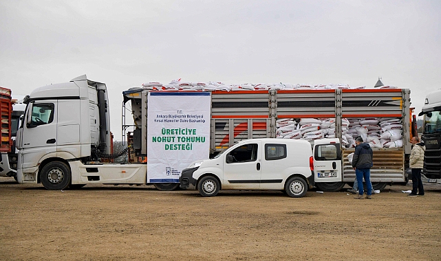 Ankaralı üreticiye 1 milyon 500 bin kilogram nohut tohumu desteği