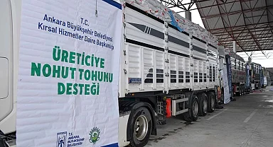 Başkentli üreticiye 1.5 milyonluk nohut tohumu desteği