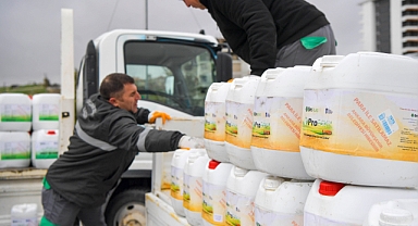 ABB’den üreticiye 177 bin litre sıvı gübre desteği geldi