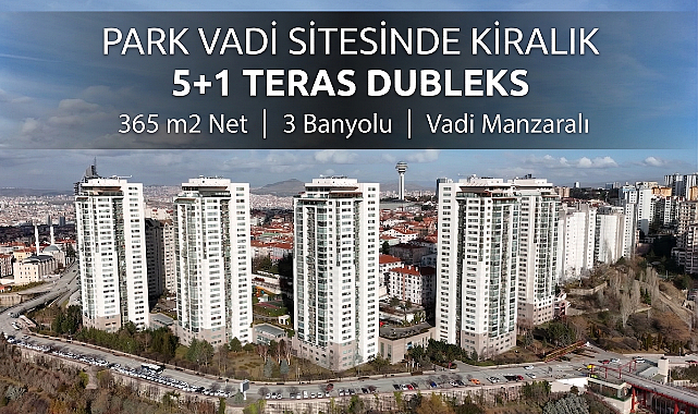 Park Vadi Evlerinde manzaralı 5+1 teras dubleks