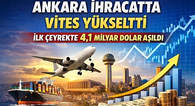 Ankara'nın 3 aylık ihracatı 4 milyar doları aştı