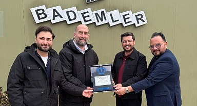 Badem Pınarı’na 120 yıllık Alman markasından plaket