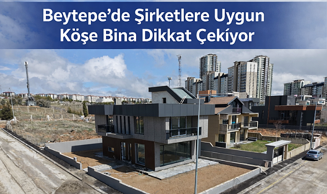 Beytepe'da şirket merkezine uygun köşe konumlu natamam bina