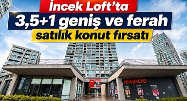 İncek Loft Sitesinde 3+1 aydınlık ferah konut 