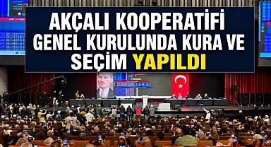 Akçalı Kooperatifi genel kurulunda yeni dönem resmen başladı
