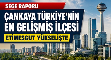 Türkiye'nin en gelişmiş kenti Ankara