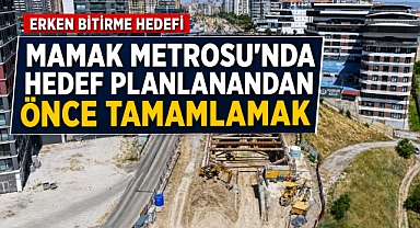 Mamak metrosu’nda tünel açma çalışmaları ilerliyor