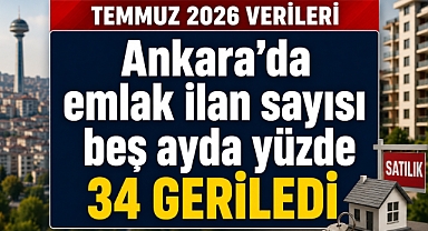 Ankara’da emlak ilanı sayısı beş ayda yüzde 34 geriledi