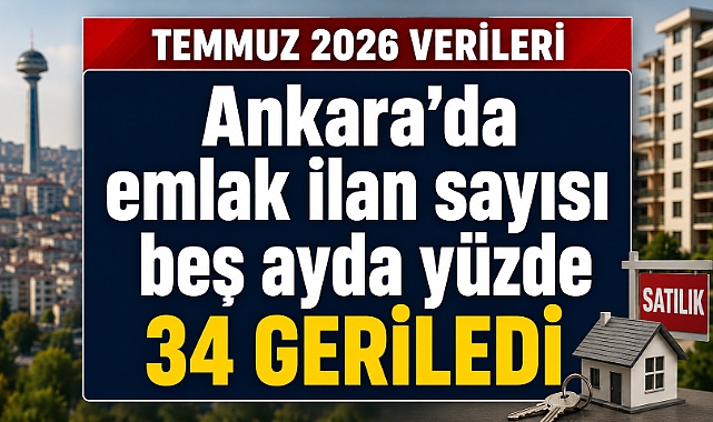 Ankara’da emlak ilanı sayısı beş ayda yüzde 34 geriledi