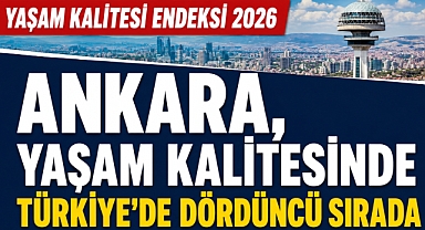 Ankara, yaşam kalitesinde Türkiye’de dördüncü sırada yer aldı