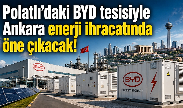 BYD’nin enerji depolama yatırımını Ankara’da yapacak