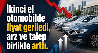 İkinci el otomobilde fiyatlar düşerken arz artışı yaşandı