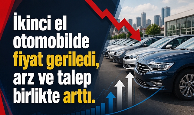 İkinci el otomobilde fiyatlar düşerken arz artışı yaşandı