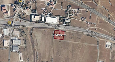 Ankara Hasanoğlan'da bulvara cephe 9 bin 337 m2 satılık sanayi arsası